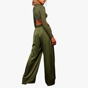 Adidas Ivy Park 3 stripes wide leg pants size XS